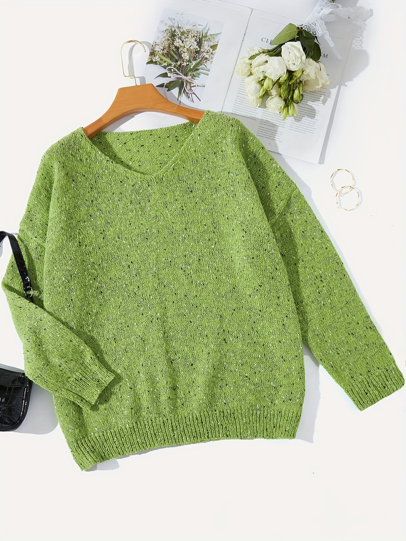 Lange mouw Drop Schouder Losse Casual Sweater