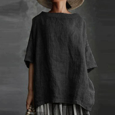 Malea™ | Casual loszittende katoenen blouse