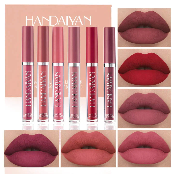 MattLips™️ | Premium 6-Stucks Matte Lipstick Set