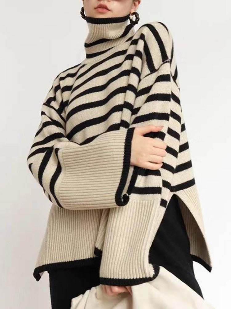 Modioza | Daisy Striped Sweater