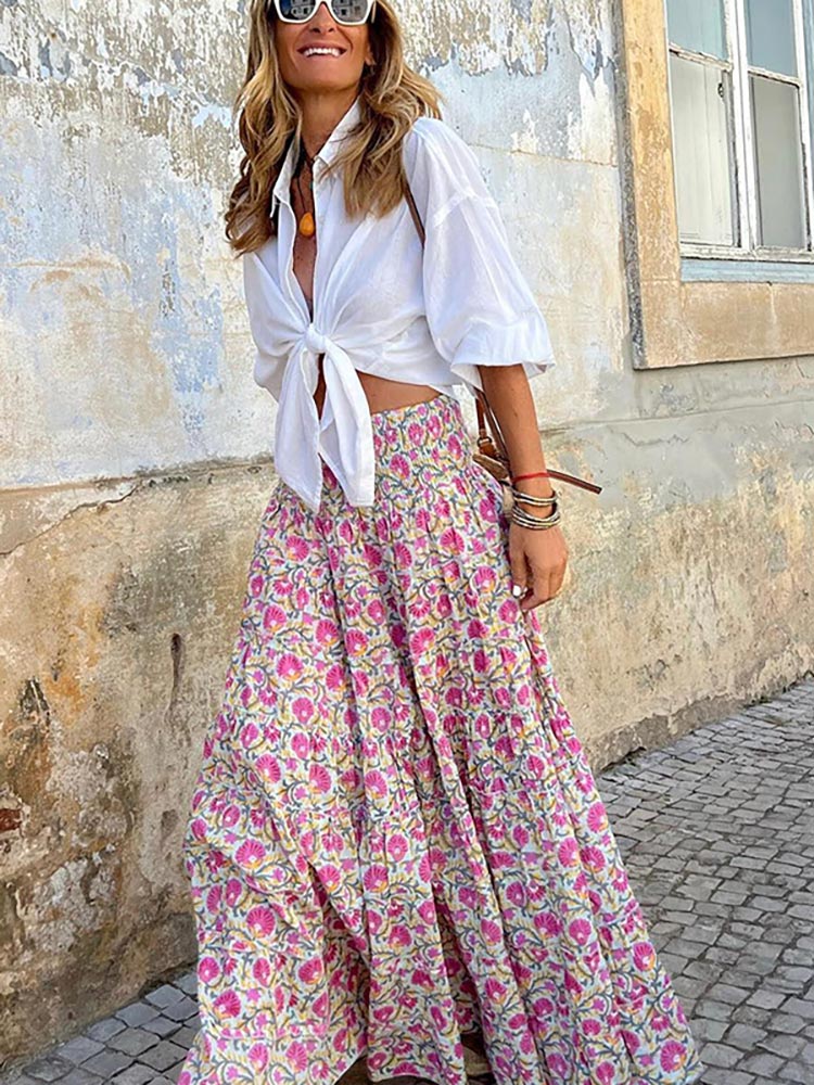 Casual Blouse met Halve Mouwen