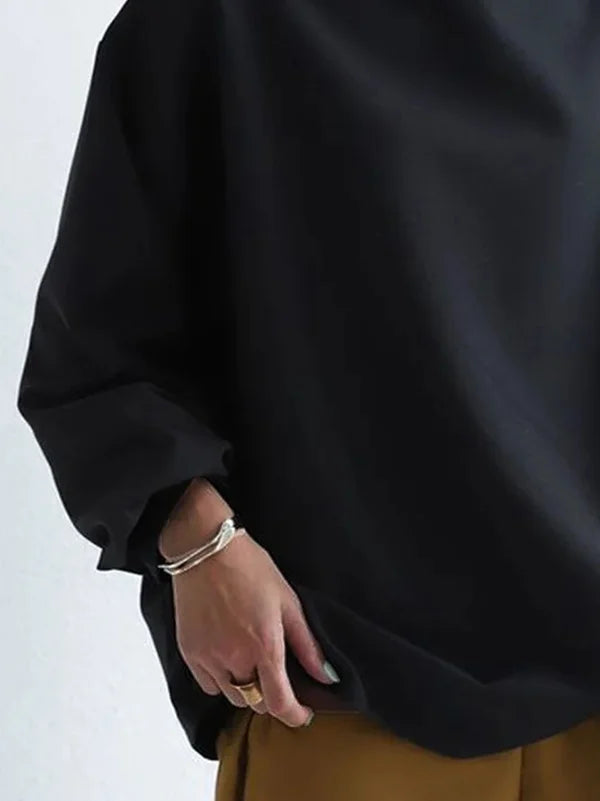 Zlata™ - Casual T-shirt Met Hoge Hals En Lange Mouwen (50% KORTING)