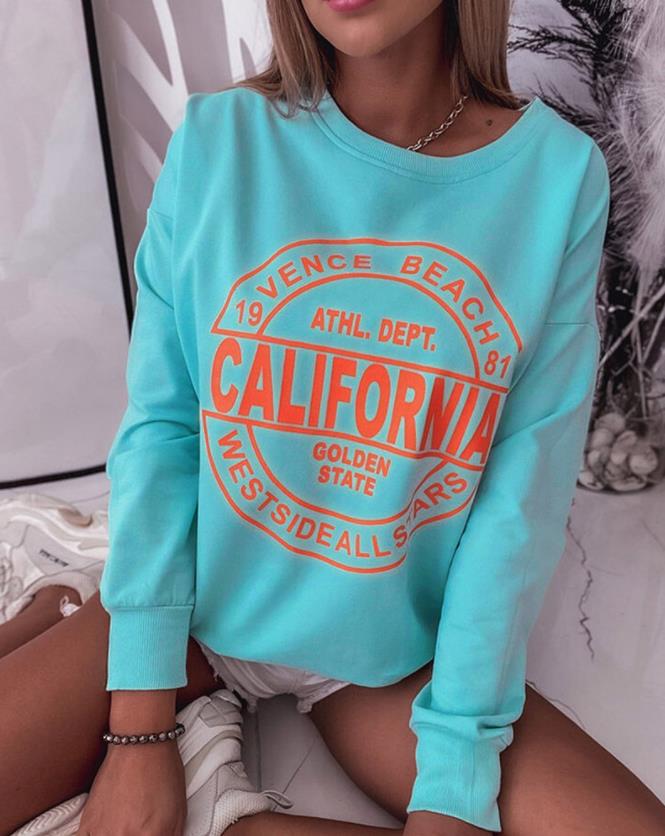 Camilla™ -  Casual Sweater met Grafische California Print