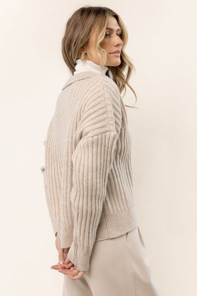 Camilla™ -  Gebreide Beige pullover
