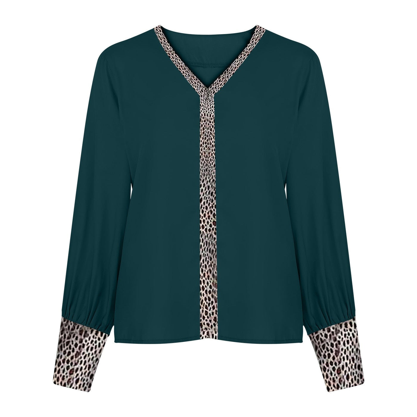 Camilla™ -  Luxe Blouse met subtiele Panter Print