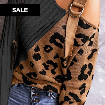 Camilla™  - Off-Shoulder top met Luipaardprint