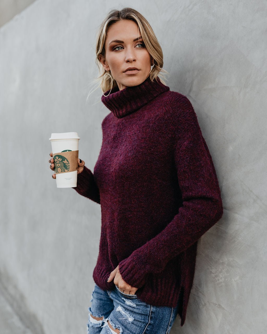 Camilla™ - Luxe col in bordeaux rood