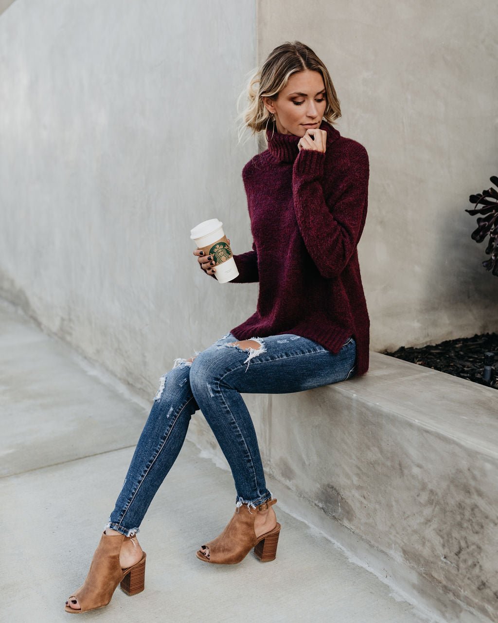 Camilla™ - Luxe col in bordeaux rood