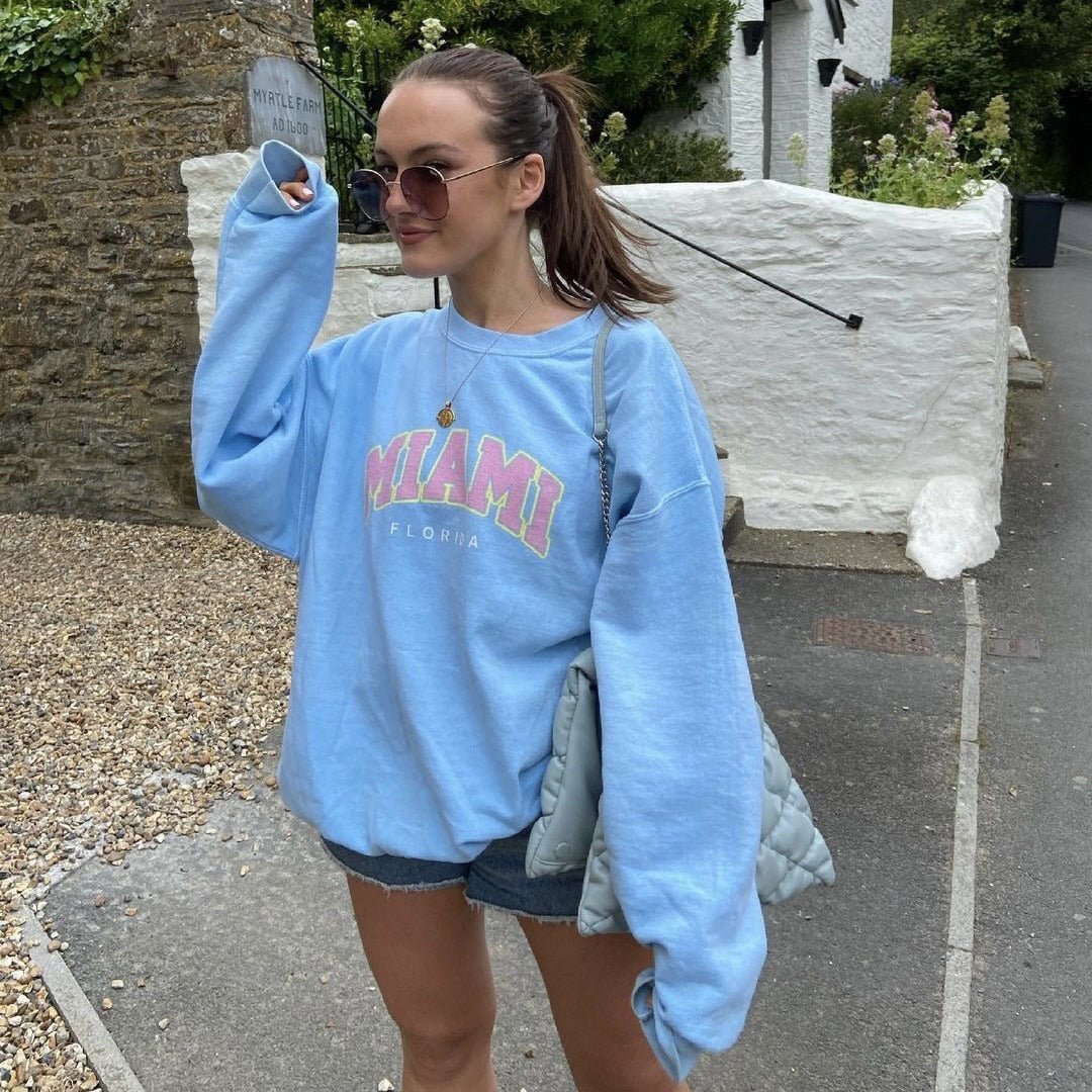 Camilla™ - Sweater met Miami Print