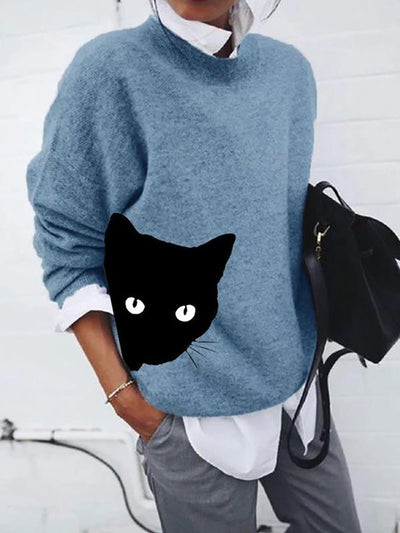 Camilla™ - Trui met Afbeelding Poes