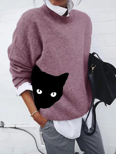 Camilla™ - Trui met Afbeelding Poes