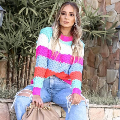 Camilla™ - Vrolijk gestreepte Pullover