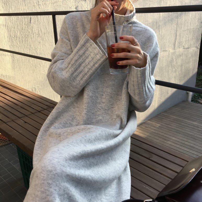 Camilla™ -   Zachte wollen jurk in 1 maat