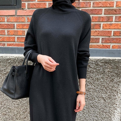 Camilla™ -   Zachte wollen jurk in 1 maat