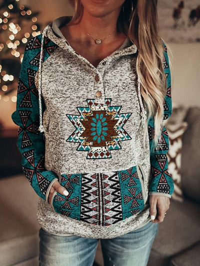Caroline™ - Vintage look Boho Hoodie
