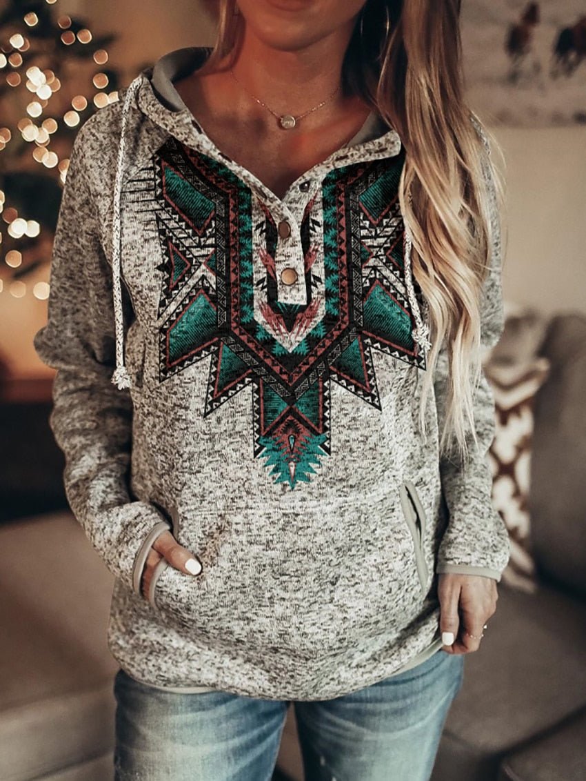 Caroline™ - Vintage look Boho Hoodie