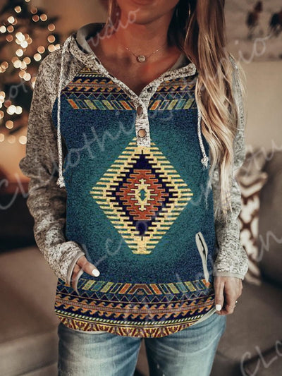 Caroline™ - Vintage look Boho Hoodie