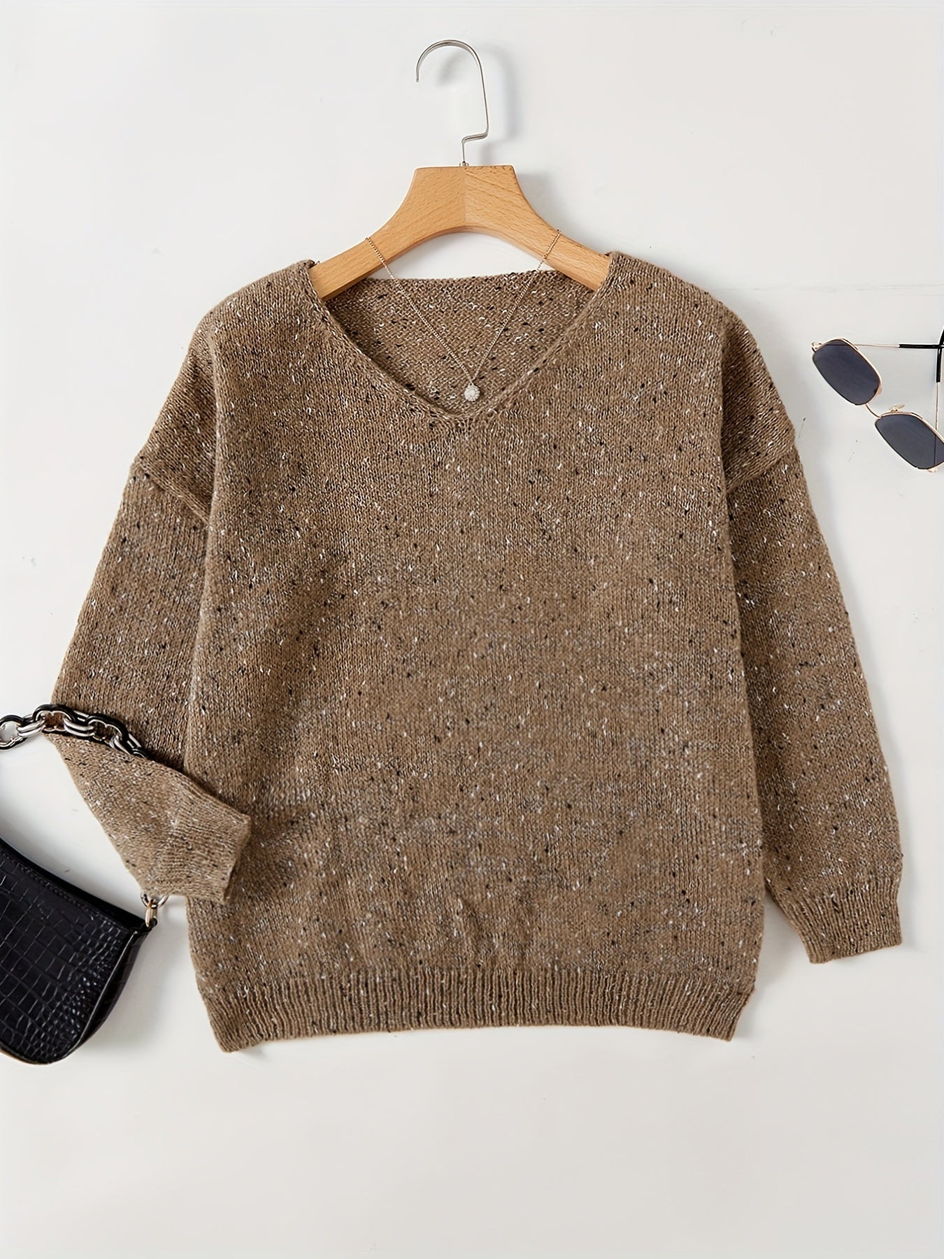 Lange mouw Drop Schouder Losse Casual Sweater