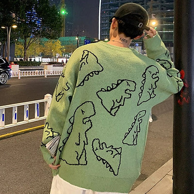 Ginevra™ -  Oversized Sweater met Dino's!