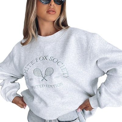 Ginevra™ - Sweater met luxe geborduurde tekst