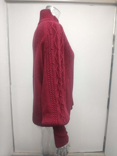 Ginevra™ -  Warme trui met Col en Kabelpatroon in vele kleuren