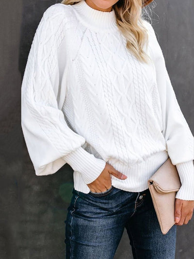 Ginevra™ -  Warme trui met Col en Kabelpatroon in vele kleuren