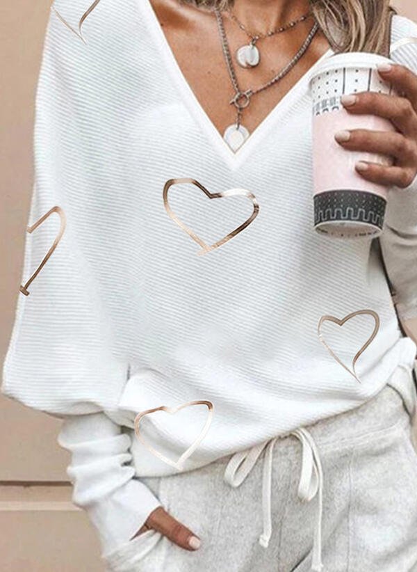 Sofia&Aurora™- Casual Top met gouden hart