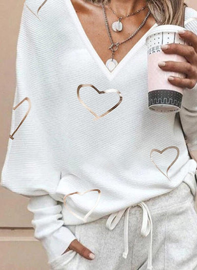 Sofia&Aurora™- Casual Top met gouden hart