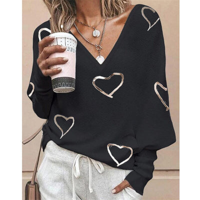 Sofia&Aurora™- Casual Top met gouden hart