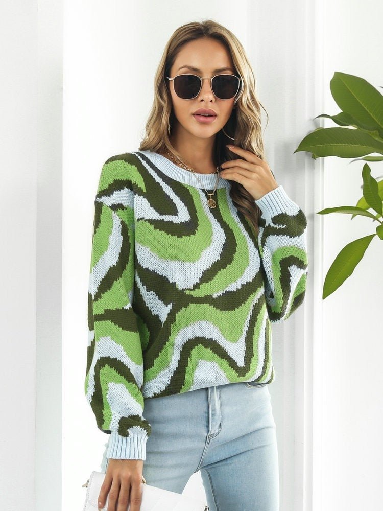 Sofia&Aurora™ - Opvallende trui met dito patroon