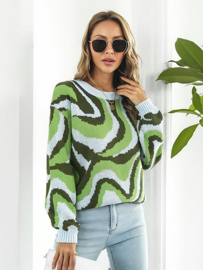 Sofia&Aurora™ - Opvallende trui met dito patroon
