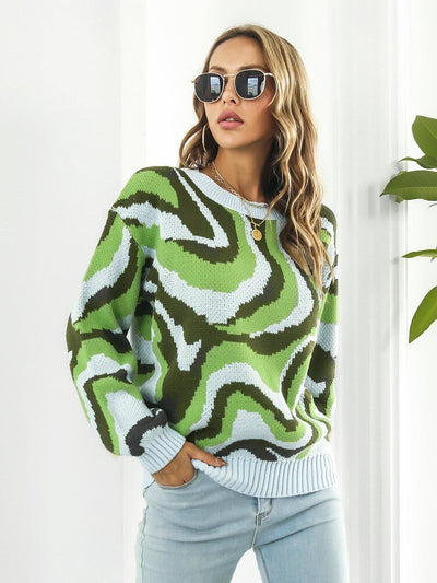 Sofia&Aurora™ - Opvallende trui met dito patroon