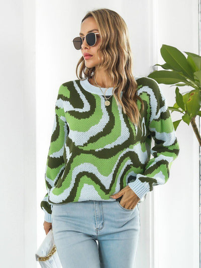 Sofia&Aurora™ - Opvallende trui met dito patroon