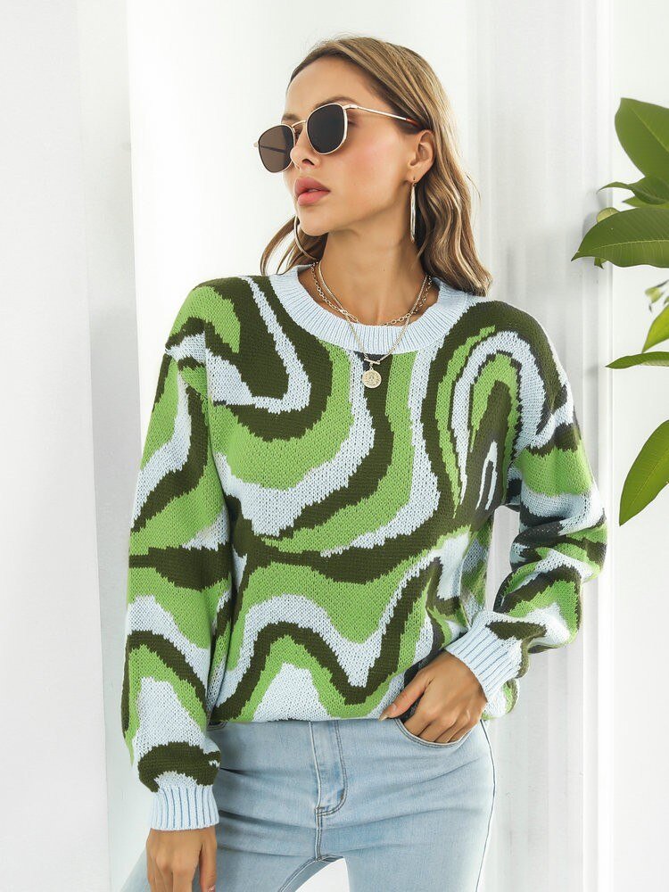 Sofia&Aurora™ - Opvallende trui met dito patroon