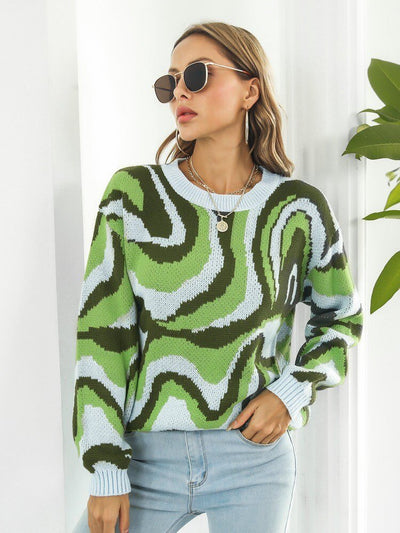 Sofia&Aurora™ - Opvallende trui met dito patroon
