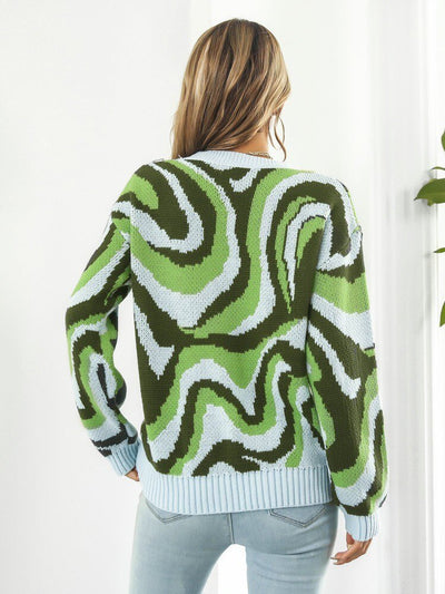 Sofia&Aurora™ - Opvallende trui met dito patroon