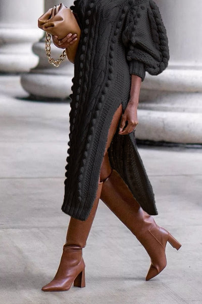 Sofia&Aurora™ - Prachtige Lange Gebreide Jurk