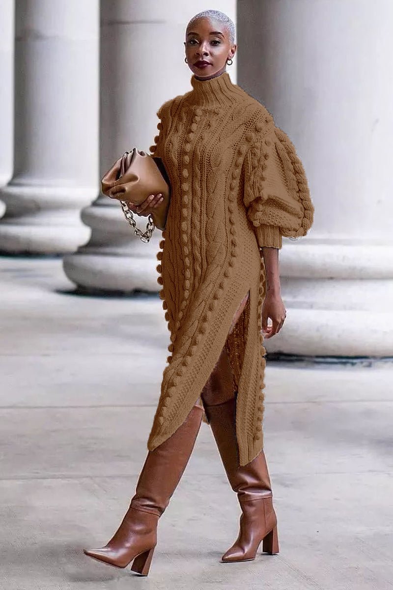 Sofia&Aurora™ - Prachtige Lange Gebreide Jurk